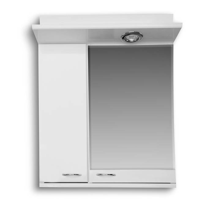 Slika Ogledalo 2/1 45 belo SS203